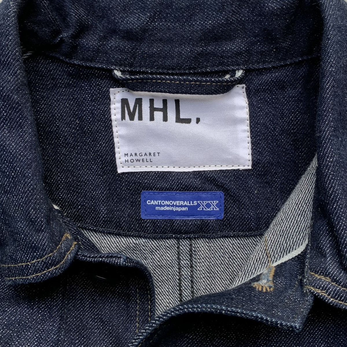 Japanese Brand MHL x Canton Overalls Selvedge Denim Chore Jacket Size US M / EU 48-50 / 2 - 4 Thumbnail