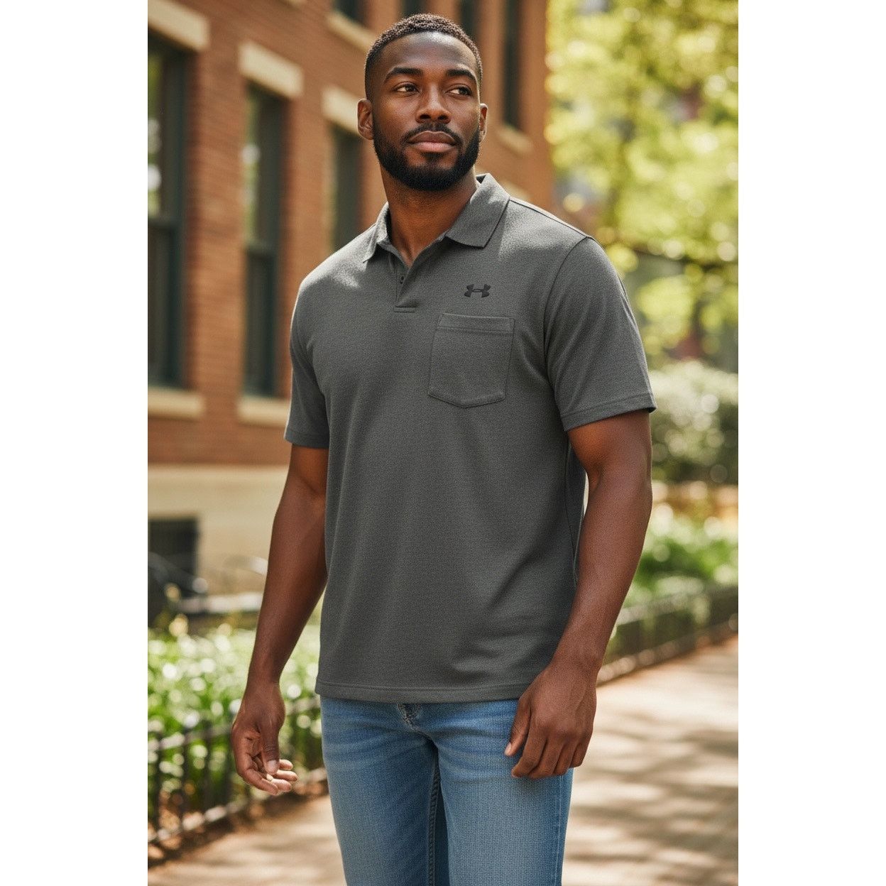 Under Armour Under Armour Men’s HeatGear Polo Shirt – XL – Navy Blue Size US XL / EU 56 / 4 - 1 Thumbnail