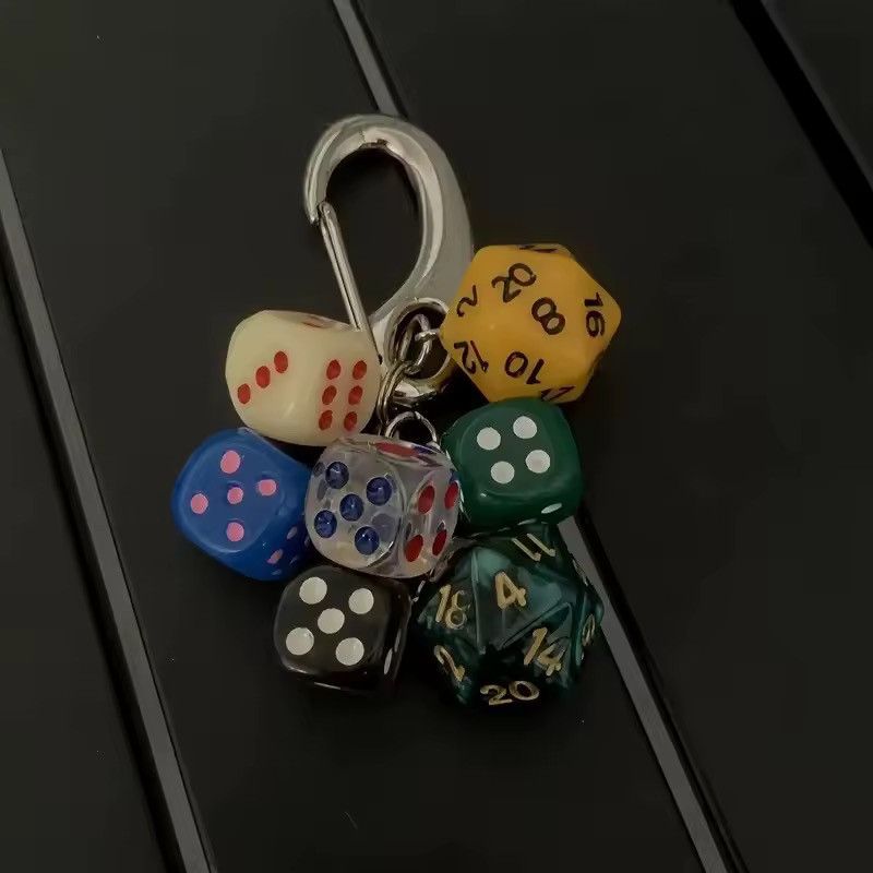 Other Streetwear Dice Key Chain Carabiner Bag Jeans Decoration Size ONE SIZE - 2 Thumbnail