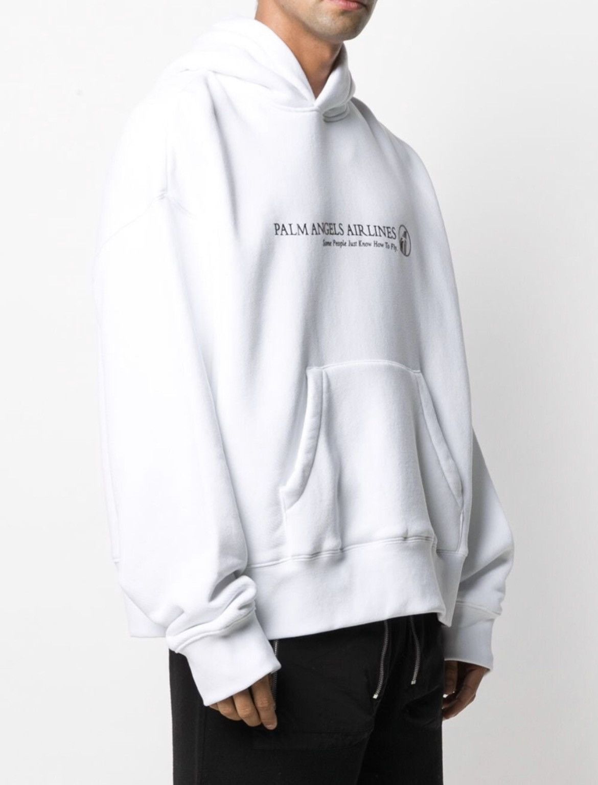 Palm Angels Palm Angels Airline Logo Hoodie White Grailed