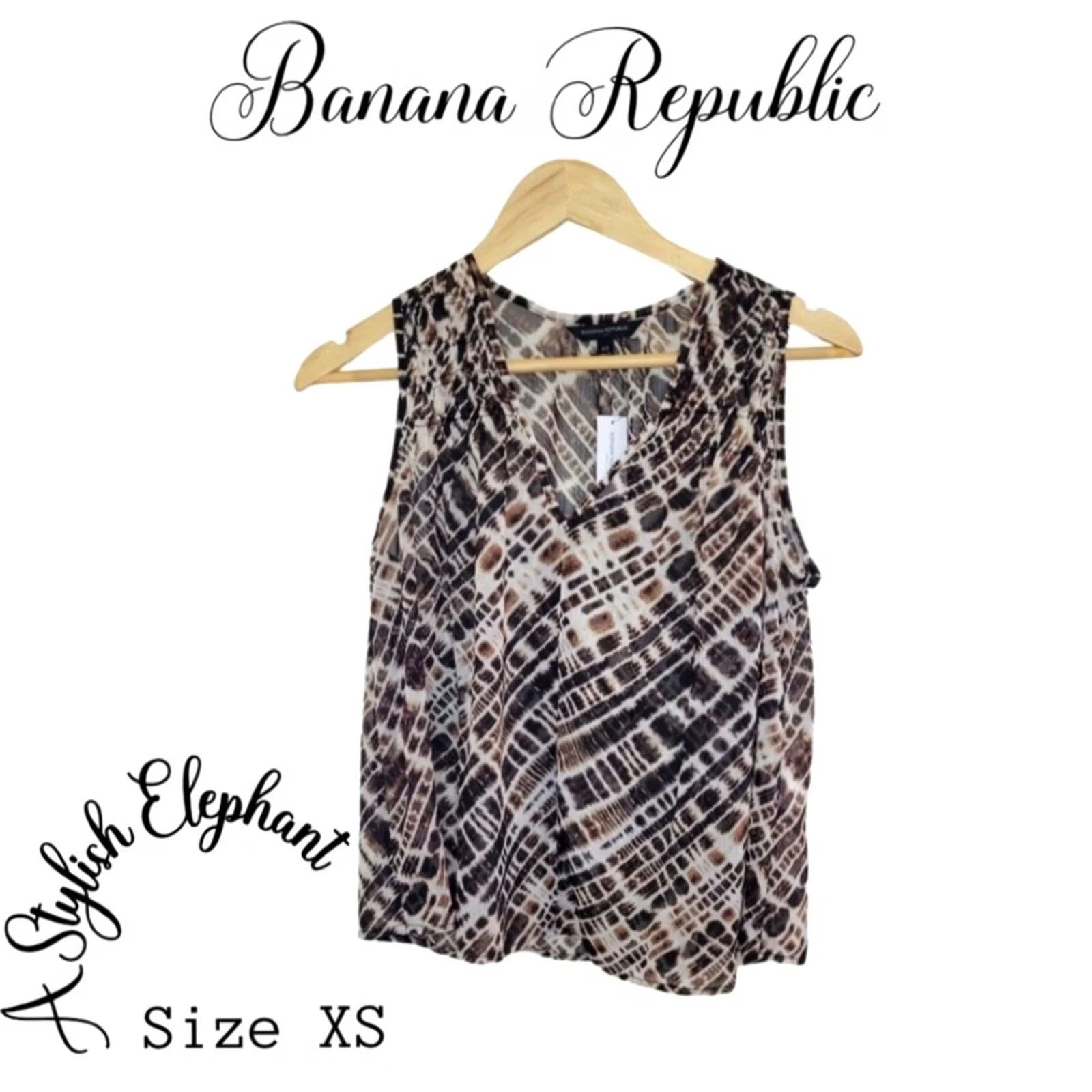 Banana Republic VINTAGE Banana Republic Blouse? (removed) Size XS / US 0-2 / IT 36-38 - 2 Thumbnail
