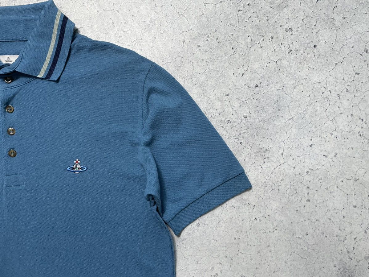 Vivienne Westwood Luxury Polo Shirt Vivienne Westwood Y2K Blue Size US XL / EU 56 / 4 - 3 Thumbnail