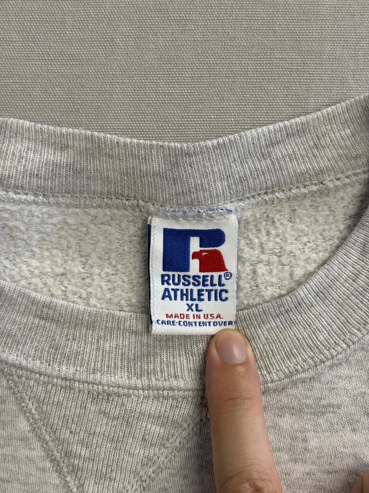 Russell Athletic VTG Bauerly Companies V-Neck Russel Athletic Made in USA XL Size US XL / EU 56 / 4 - 2 Thumbnail
