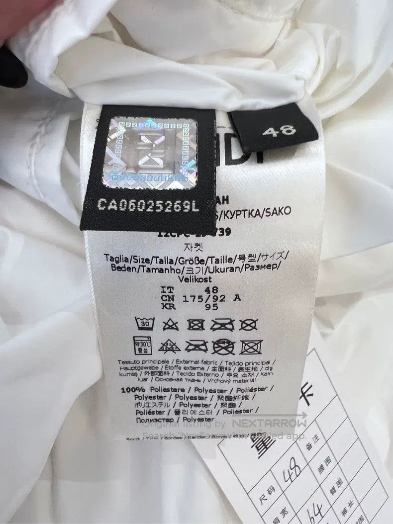Fendi Fendi White Printed Logo Jacket Size US M / EU 48-50 / 2 - 6 Thumbnail