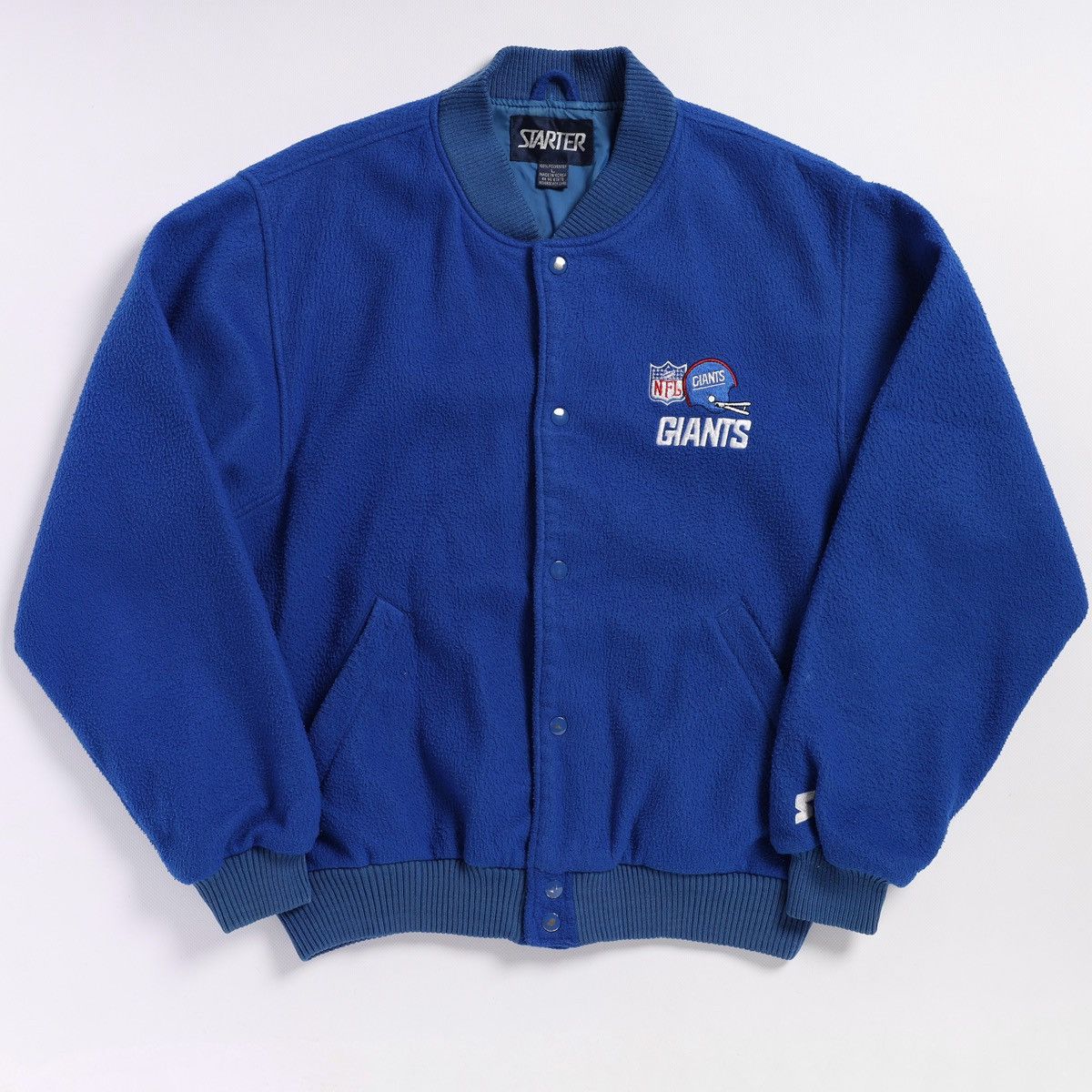 NFL Starter Giants Fleece Bomber Jacket Vintage Size US L / EU 52-54 / 3 - 5 Thumbnail