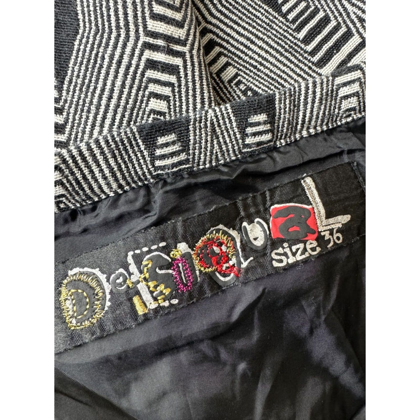 Desigual Desigual Skirt Women Grey Size 36 Knee Length Cotton 97F2768 Size 25" / US 0 / IT 36 - 7 Thumbnail