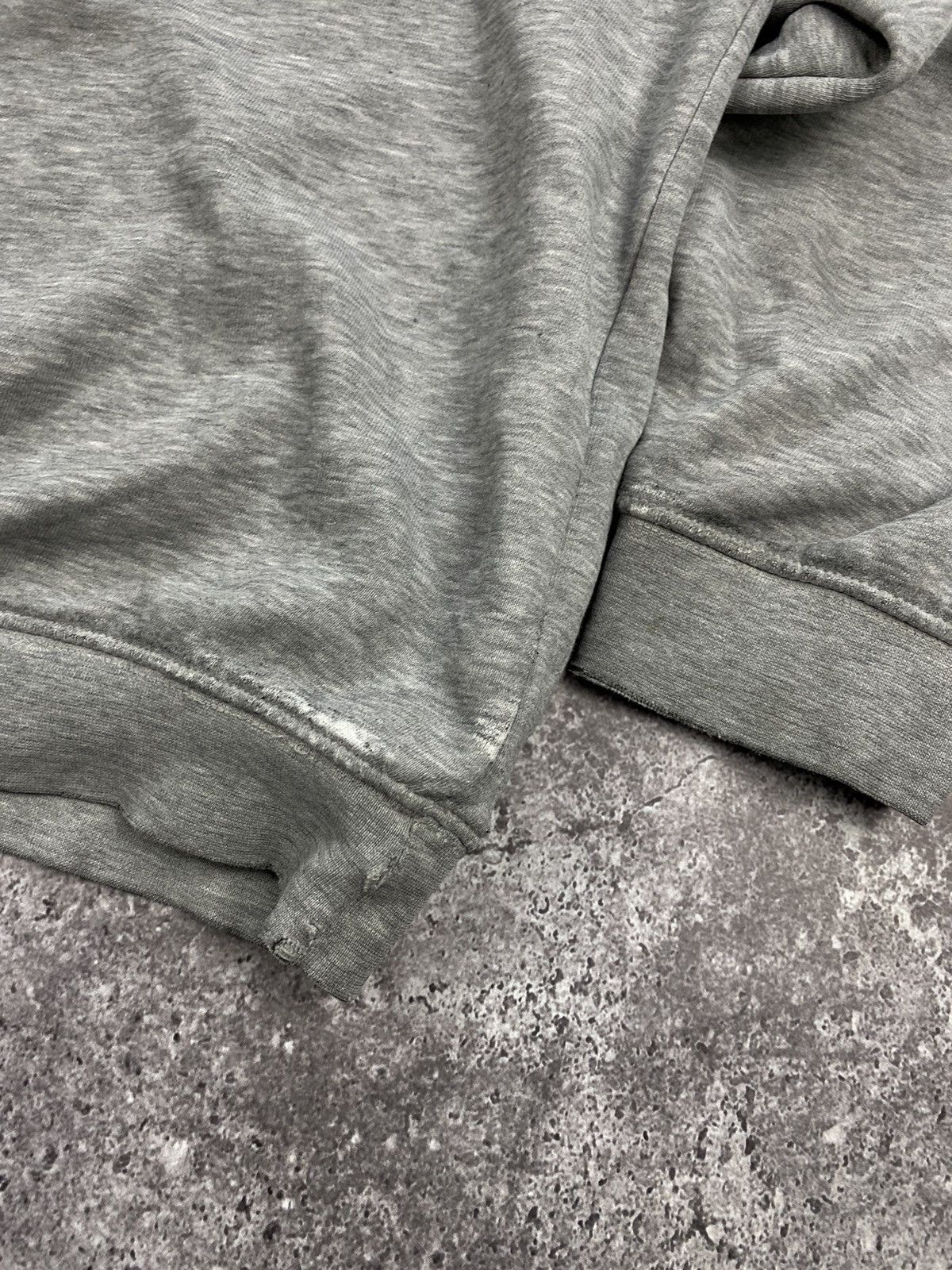 Nike × Vintage Vintage Nike Y2K baggy distressed boxy sweatshirt light grey Size US L / EU 52-54 / 3 - 4 Thumbnail