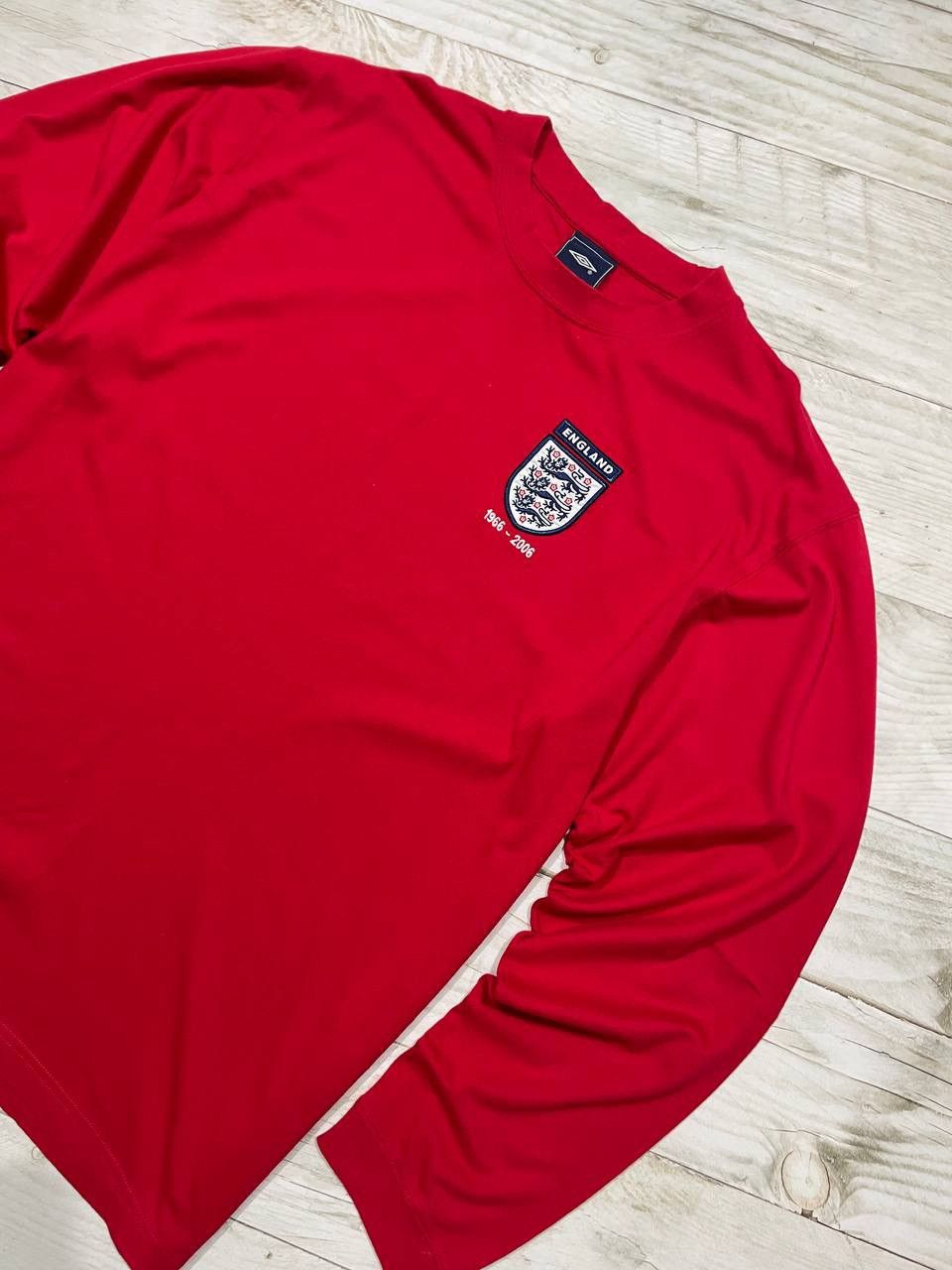 Umbro Vintage Umbro England 1966 2006 Shirt Jersey Long Sleeve Size US XL / EU 56 / 4 - 2 Thumbnail