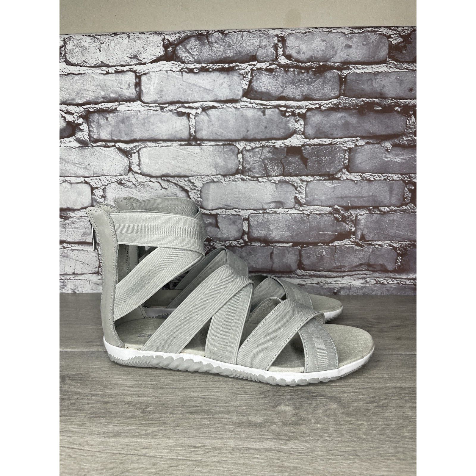SOREL Sorel Out ‘N About Plus Light Grey Textile Spandex Strap San Size US 12 / IT 42 - 11 Thumbnail