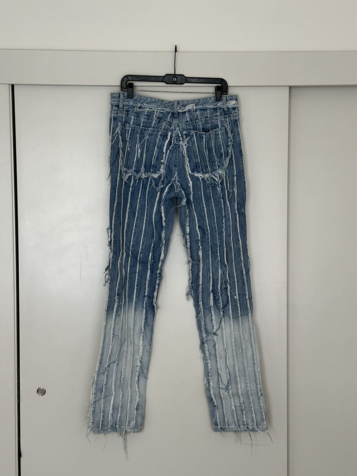 Jaded London Jaded London Distressed Stripe Denim [32] Size US 32 / EU 48 - 2 Thumbnail