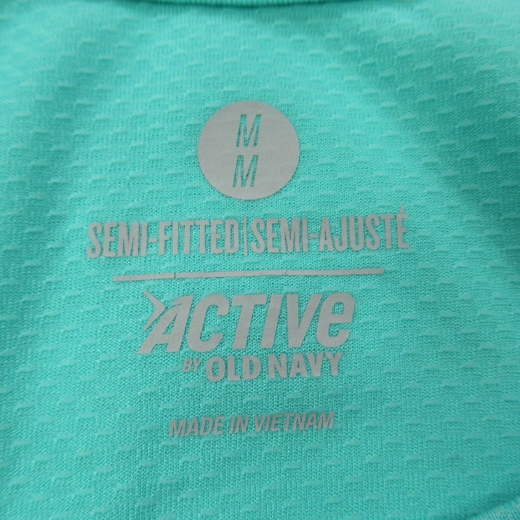 Old Navy Old Navy Shirt Womens Medium Green Activewear Short Sleeve Casual Breathable Size M / US 6-8 / IT 42-44 - 3 Thumbnail