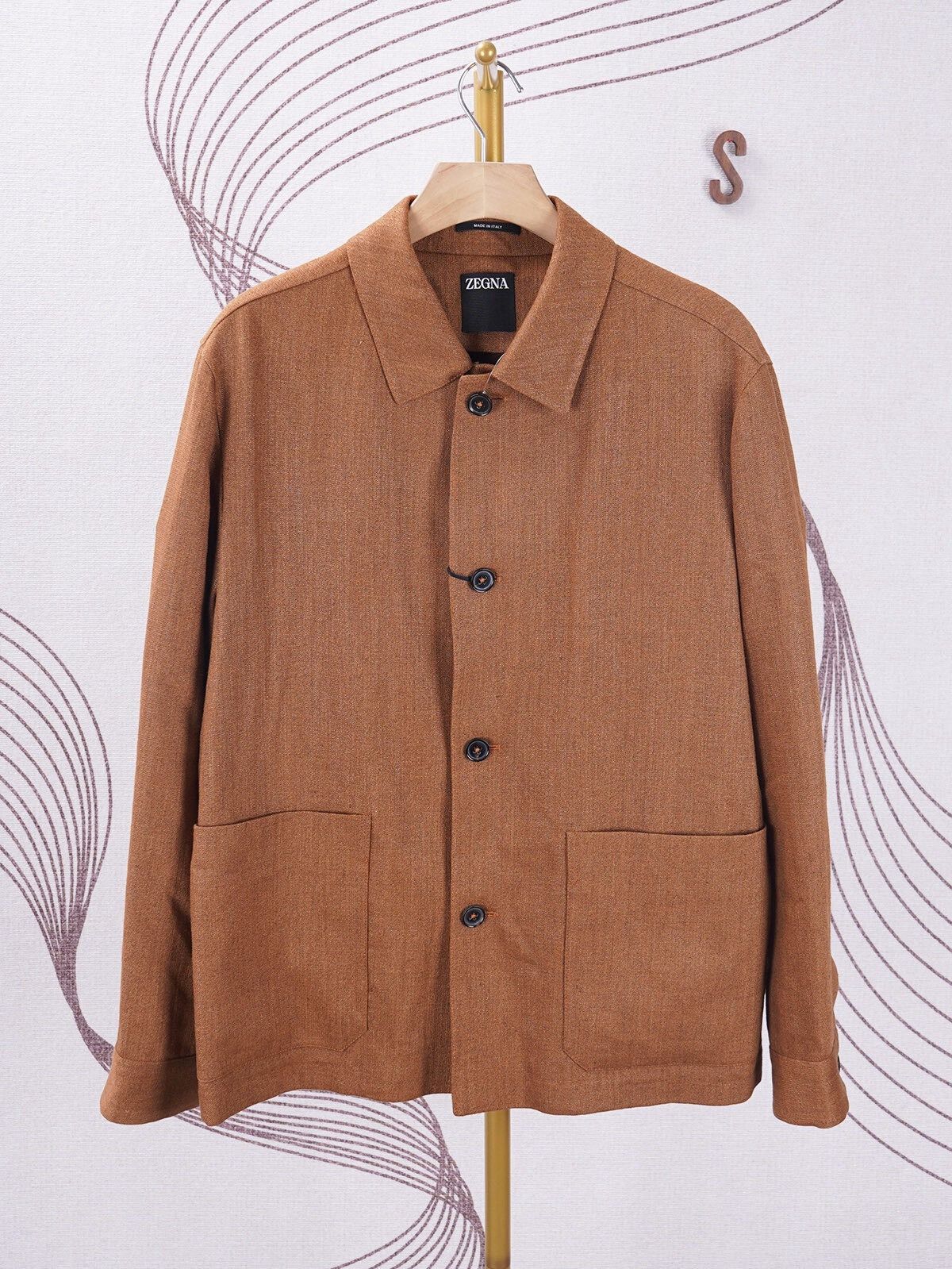 Ermenegildo Zegna ZEGNA New Silk Linen Jacket Size US L / EU 52-54 / 3 - 1 Thumbnail