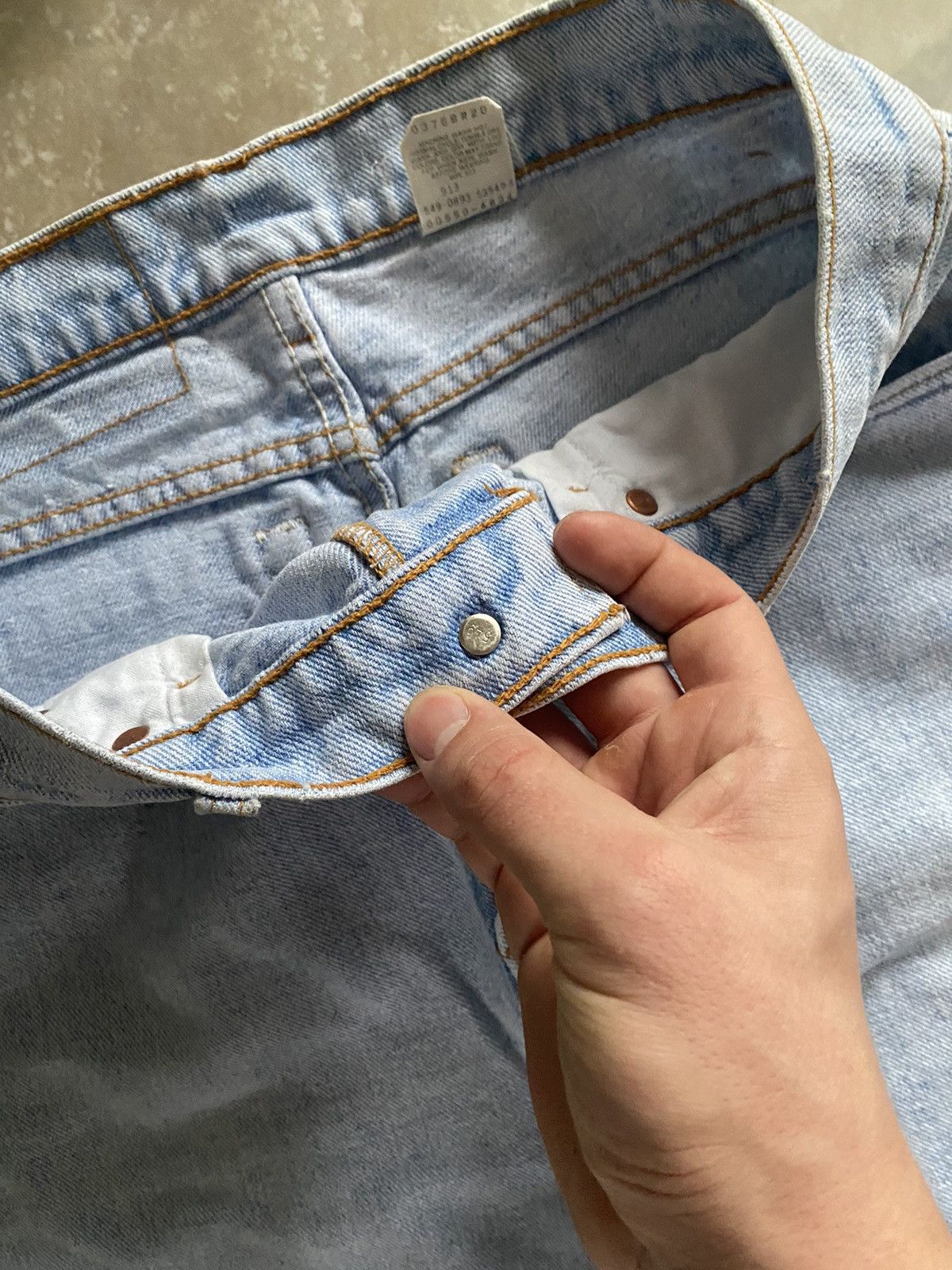 Levi's Vintage Levis 2000s Baggy Jeans Y2K Made in Usa Workwear 550 Size US 32 / EU 48 - 9 Thumbnail
