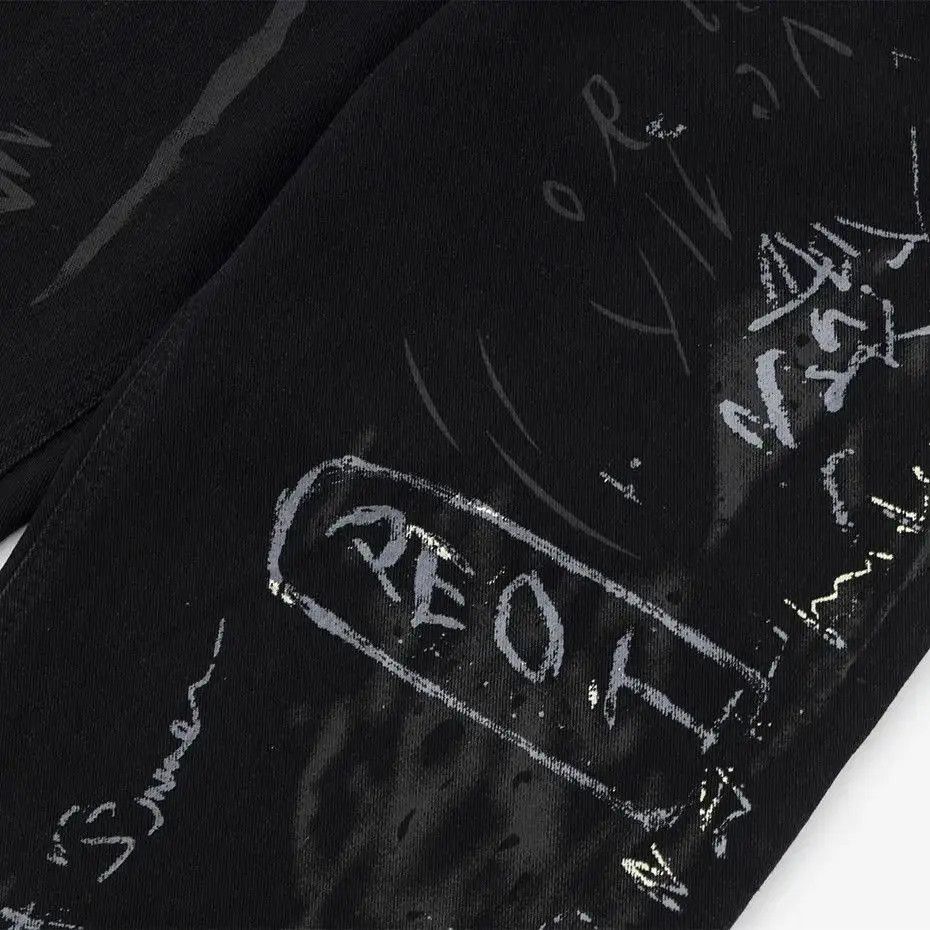 Japanese Brand Graffiti Letter Baggy Jeans Size US 32 / EU 48 - 3 Thumbnail