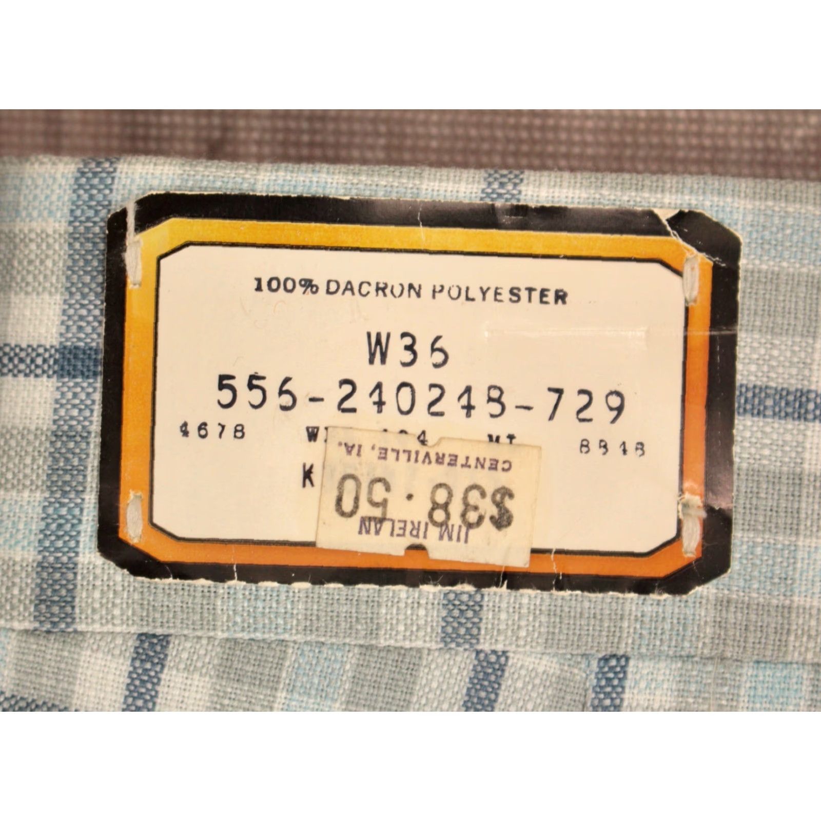 Vintage VINTAGE Jack Nicklaus Mens 1970s Polyester Plaid Pants Sz 36x36.5 Blue 36 Inseam 36.5 70s Look Disco Golf Regular Mens Size US 36 / EU 52 - 4 Thumbnail