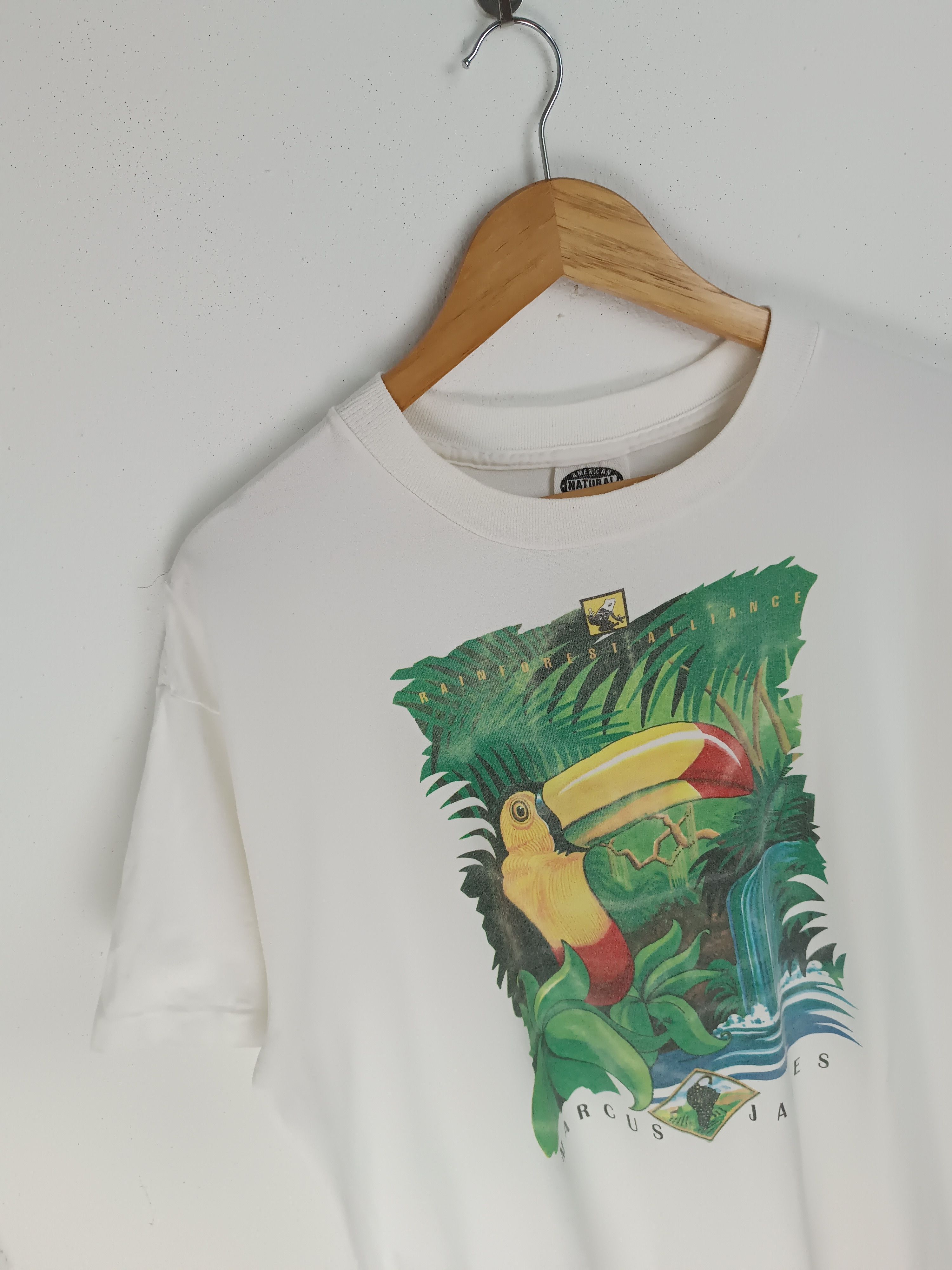 Vintage VINTAGE 90'S MARCUS JAMES RAINFOREST JUNGLE AMAZON RARE TEE Size US XL / EU 56 / 4 - 6 Thumbnail