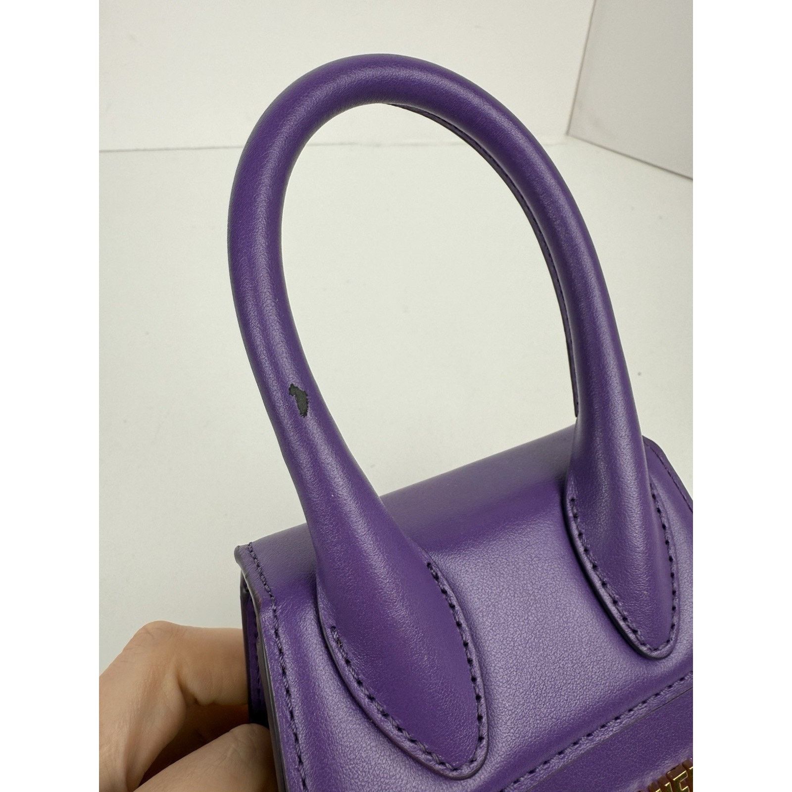 Jacquemus Jacquemus Le Chiquito Top-handle Mini Bag in Purple Size ONE SIZE - 4 Thumbnail