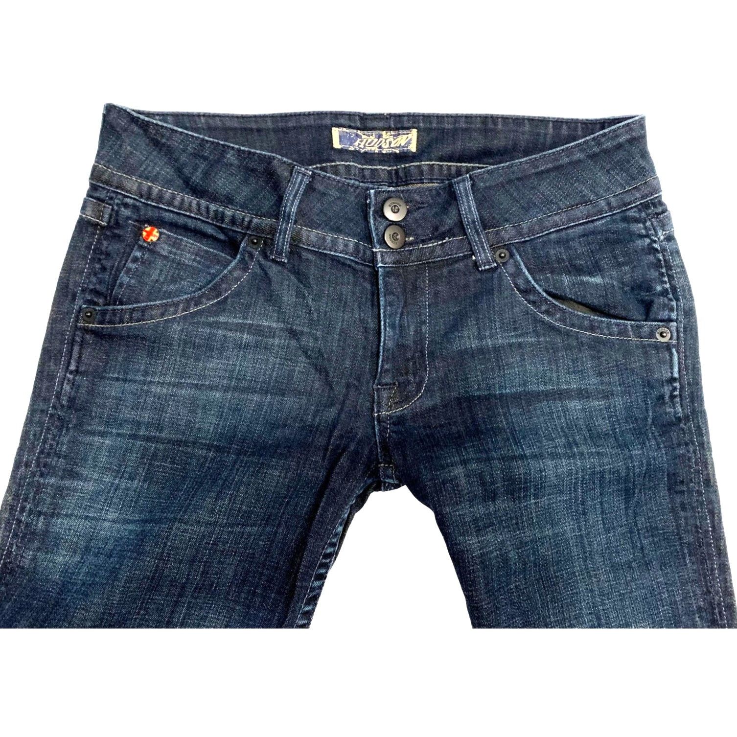 Hudson Hudson Dark Blue Signature Straight Leg Ankle Jeans size 27 Size 27" / US 4 / IT 40 - 2 Thumbnail