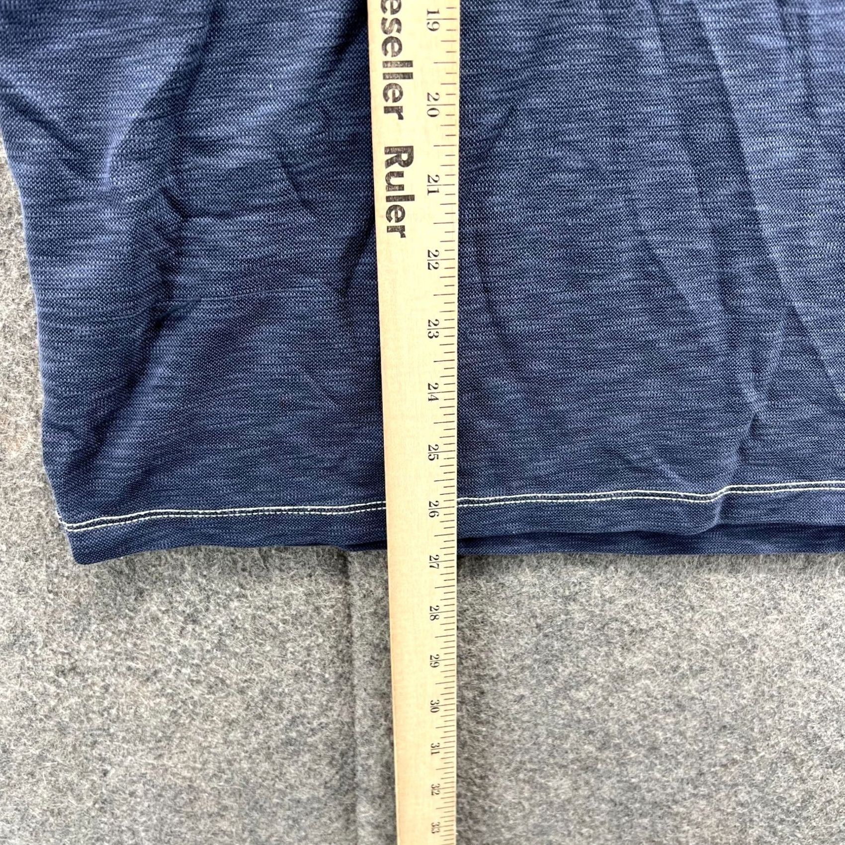 Tommy Bahama VINTAGE Tommy Bahama Polo Shirt Men Medium Heather Blue Preppy Tencel Polyester Dress Shirt Size 40R - 5 Thumbnail