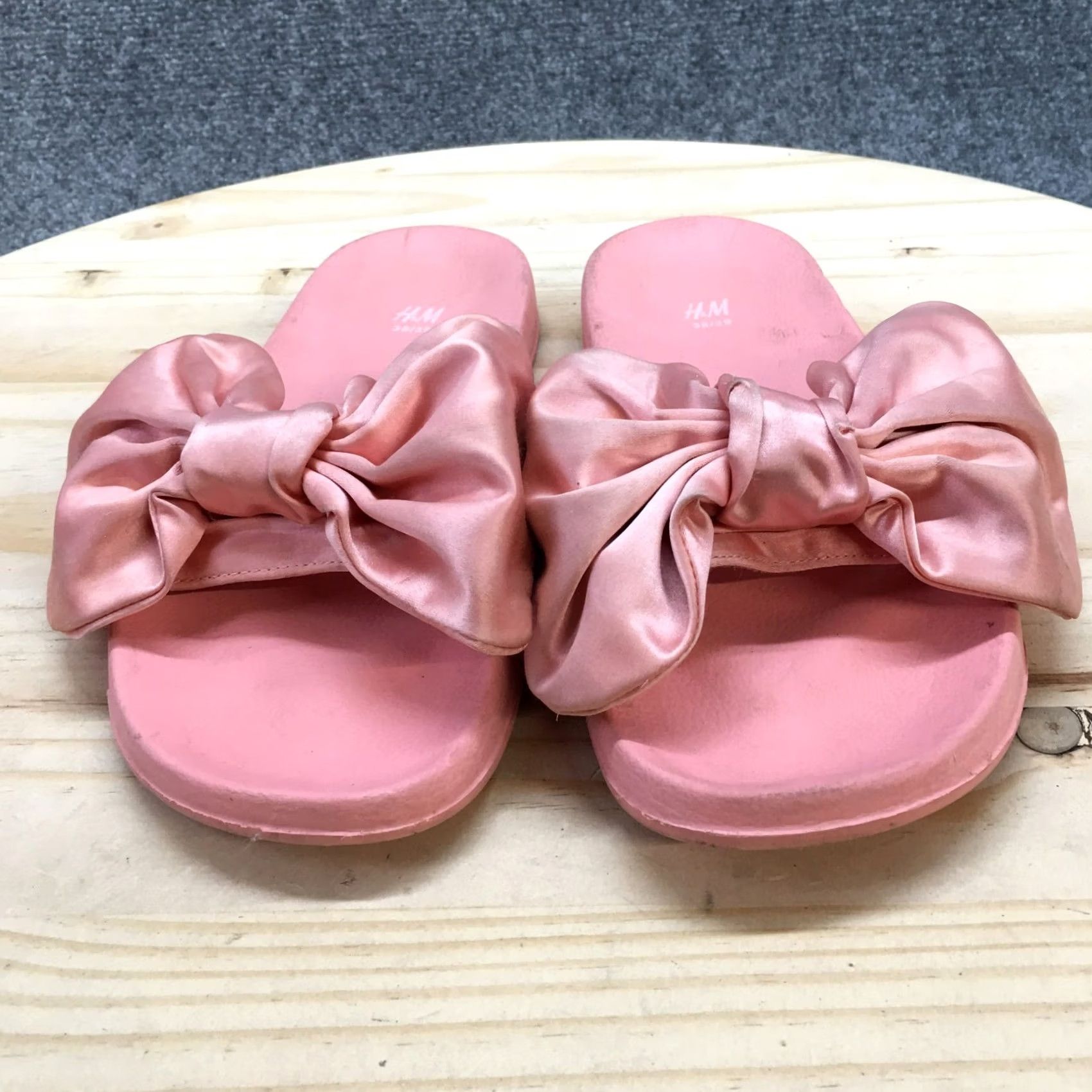 H&M H&M Sandals Women 7-8 Slip On Pink Open Toe Casual Comfort Flats Shoes Slides Size US 7 / IT 37 - 4 Thumbnail