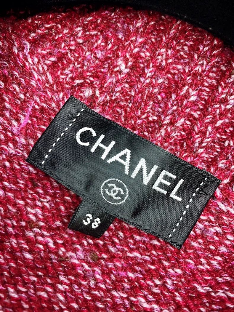 Chanel Chanel Purple knitted cardigan jacket Size XS / US 0-2 / IT 36-38 - 4 Thumbnail
