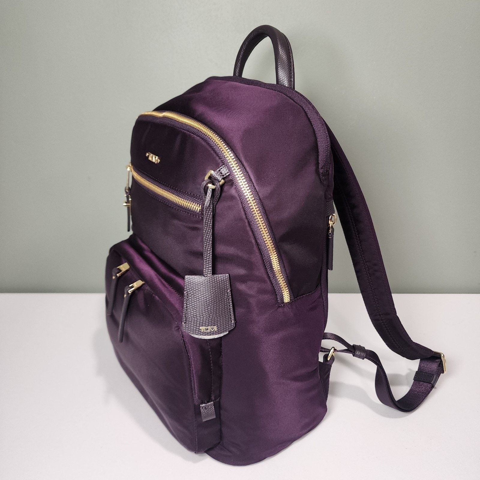 Tumi Tumi Voyageur HARRIET Laptop Backpack Black Berry Purple Size ONE SIZE - 2 Thumbnail