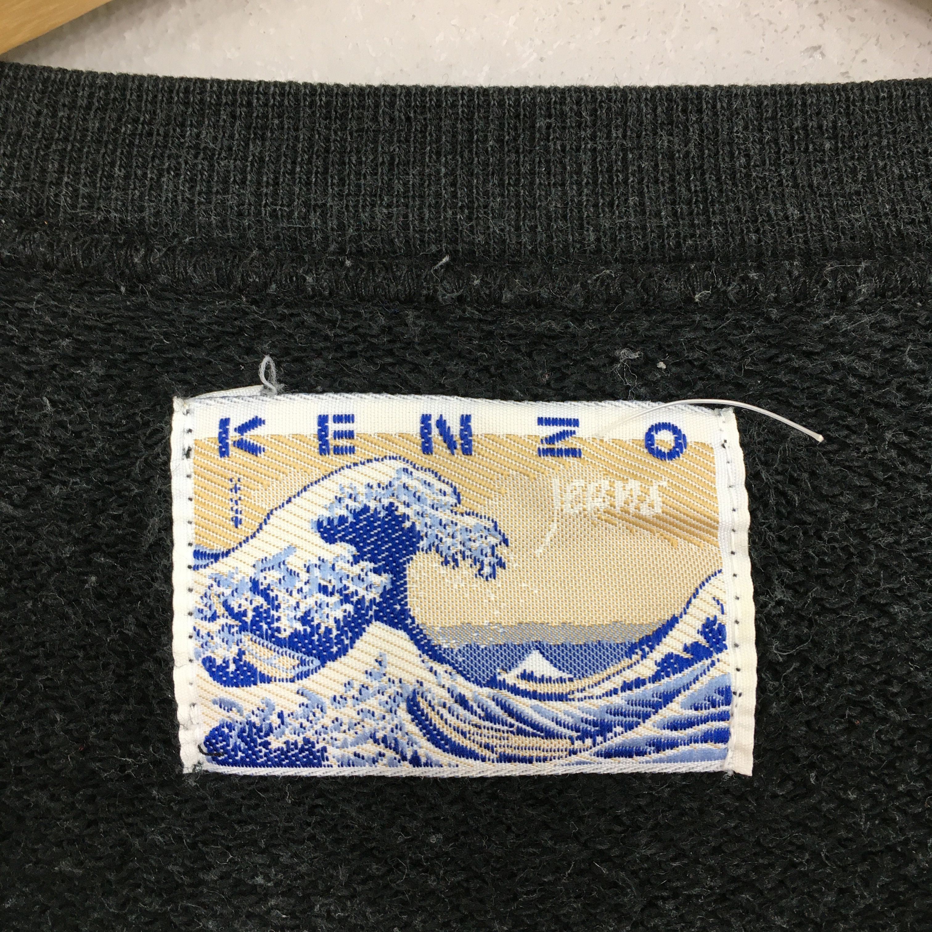 Kenzo × Vintage Vintage Kenzo Jeans Black Sweatshirt Large Size US L / EU 52-54 / 3 - 3 Thumbnail