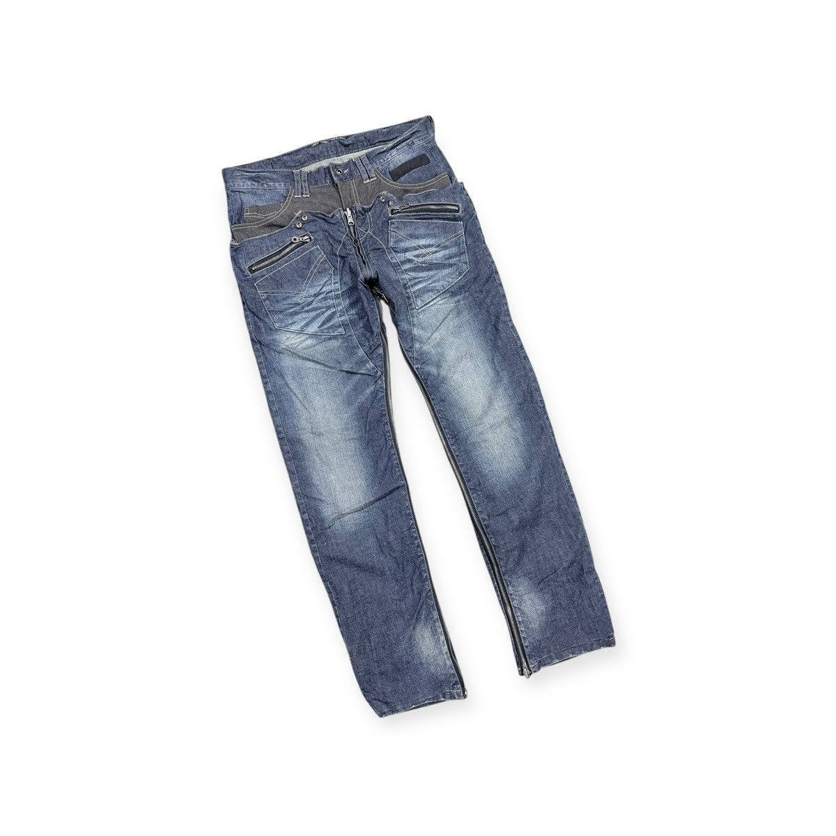 Seditionaries Vtg🔥Avant-Garde ppfm AnarchyDenim Eastern Rock Reverseible Size US 33 - 9 Thumbnail