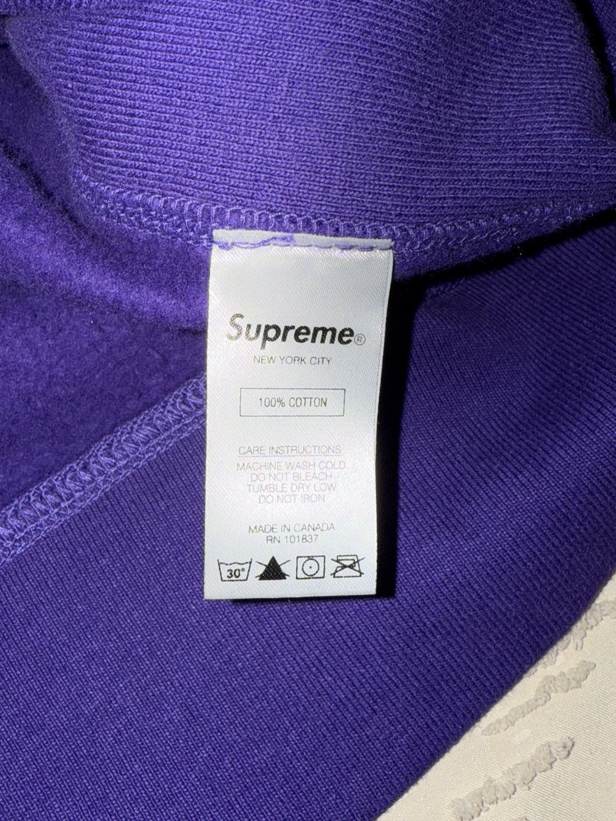 Supreme Supreme Cross Box Logo Hooded Purple Sweatshirt (FW20) Size US M / EU 48-50 / 2 - 15 Thumbnail