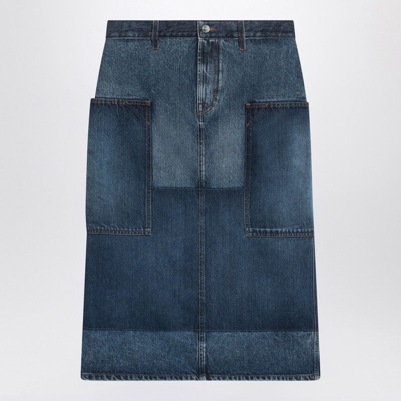 Gucci Gucci Patchwork Blue Skirt In Denim Size 27" / US 4 / IT 40 - 1 Thumbnail