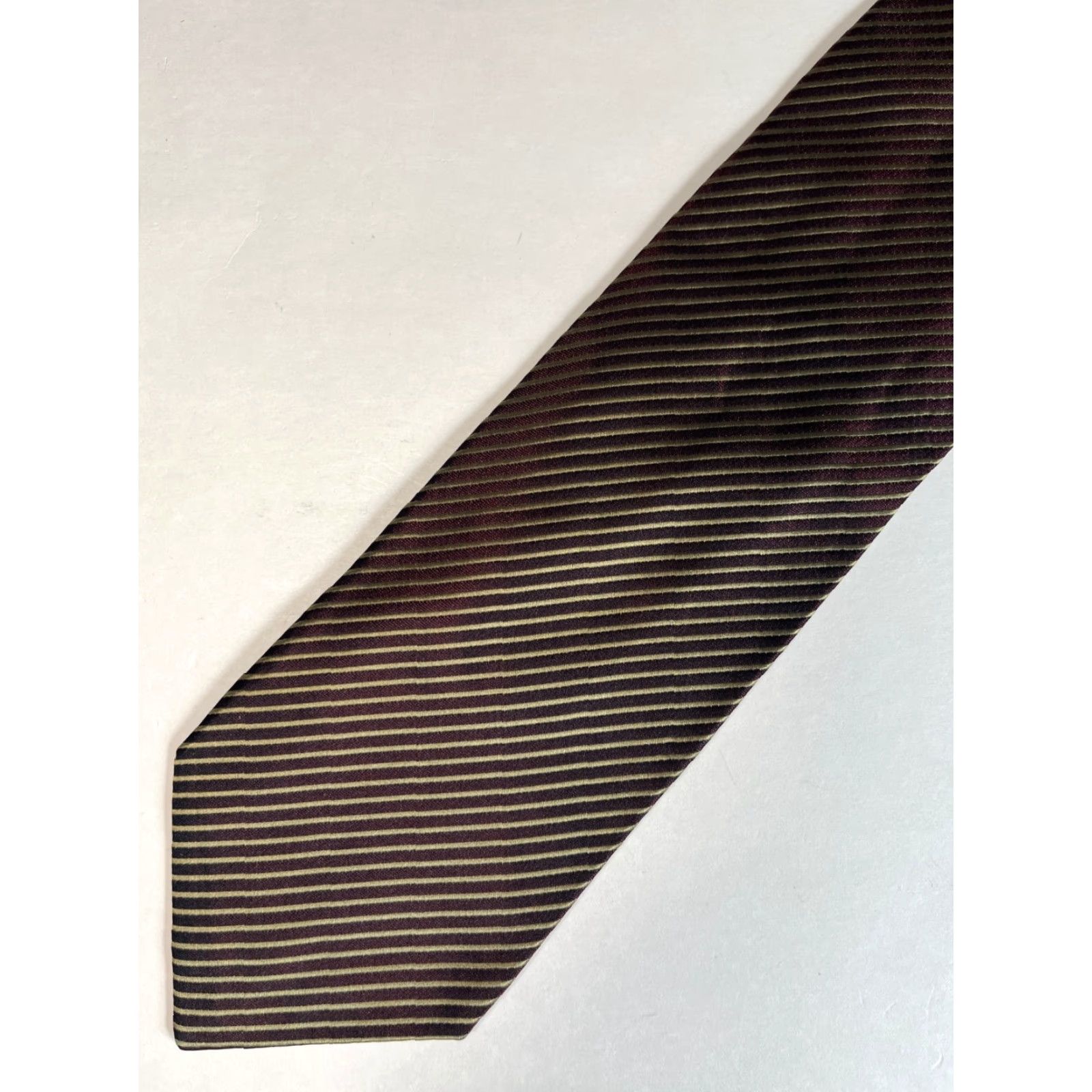 Giorgio Armani VINTAGE Giorgio Armani Cravatte Luxury Silk Tie Striped Made in Italy Size ONE SIZE - 3 Thumbnail