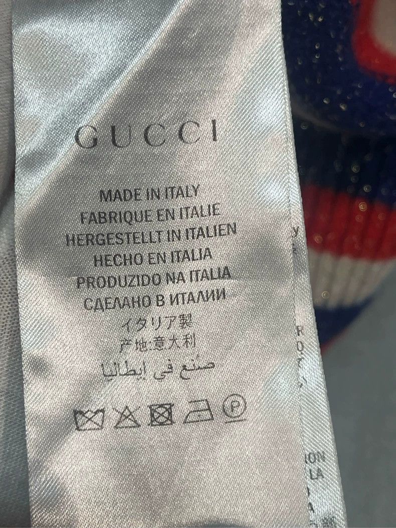 Gucci Gucci Striped rabbit embroidered round-neck wool sweater Size M / US 6-8 / IT 42-44 - 4 Thumbnail