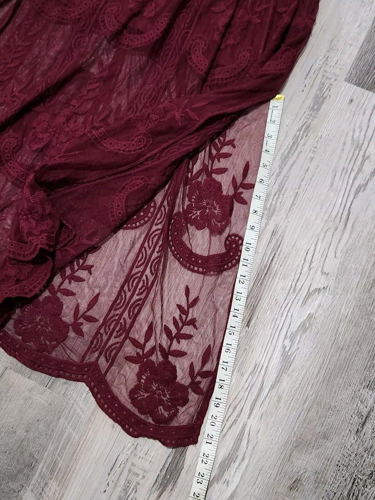 Designer ALTAR'D STATE Dress Marionette Boho Maxi Lace SMALL Long Size S / US 4 / IT 40 - 7 Thumbnail