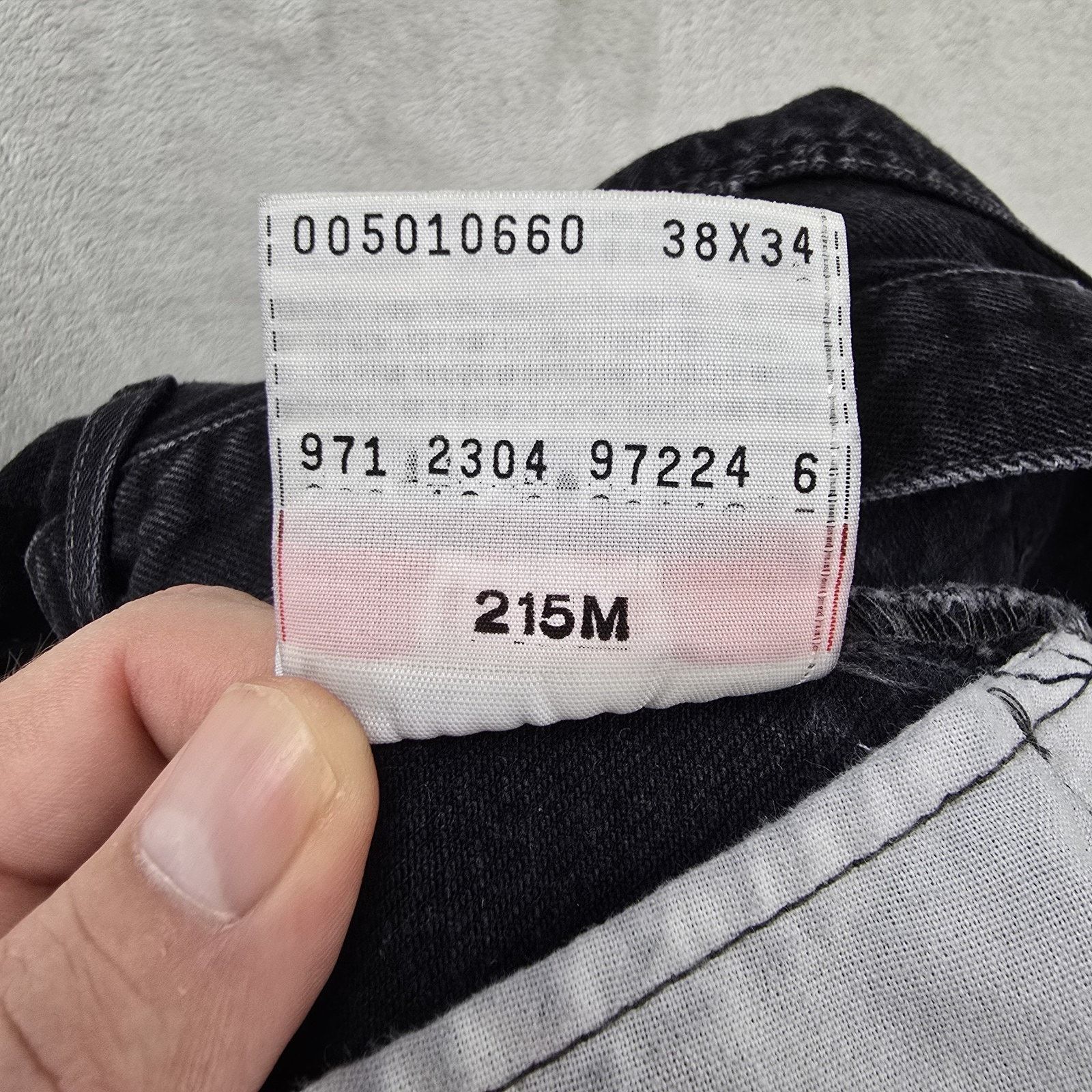 Levi's Vintage Levis 501 Jeans Mens 38x34 (Fits 36x32) Black Y2K Size US 36 / EU 52 - 5 Thumbnail