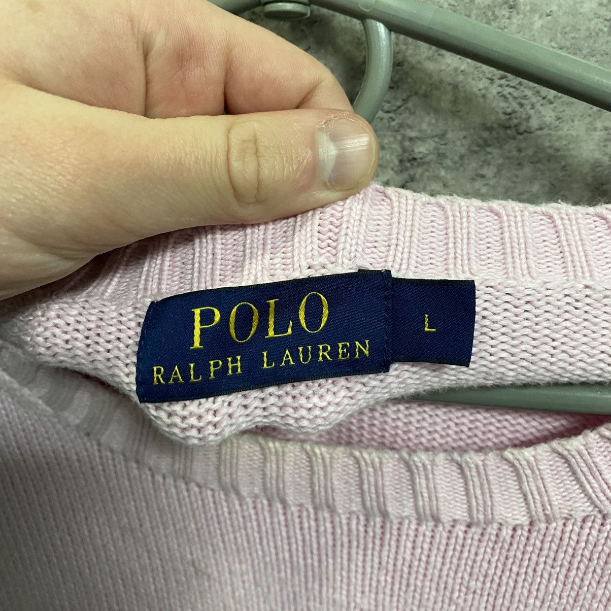 Polo Ralph Lauren Vintage Polo Ralph Lauren Sweater Pink Pony Crew Neck Y2K Size US L / EU 52-54 / 3 - 6 Thumbnail