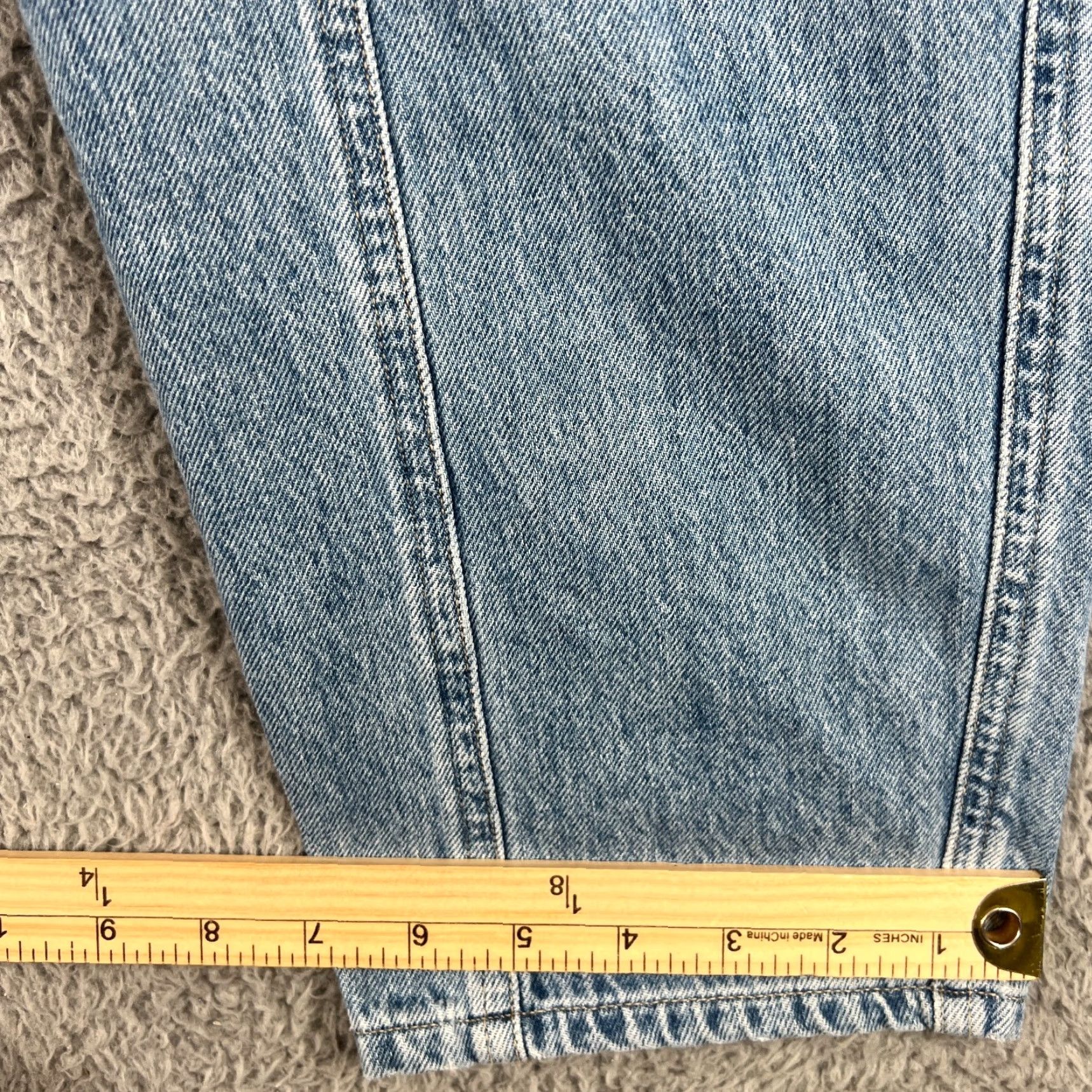 Citizens Of Humanity Citizens of Humanity Jumpsuit One-Piece Denim L Light washed Blue Cotton 100% Relaxed Tapered Pockets Long Sleeve Button Cuffed Elastic Waist Size 36" / US 14 / IT 50 - 4 Thumbnail