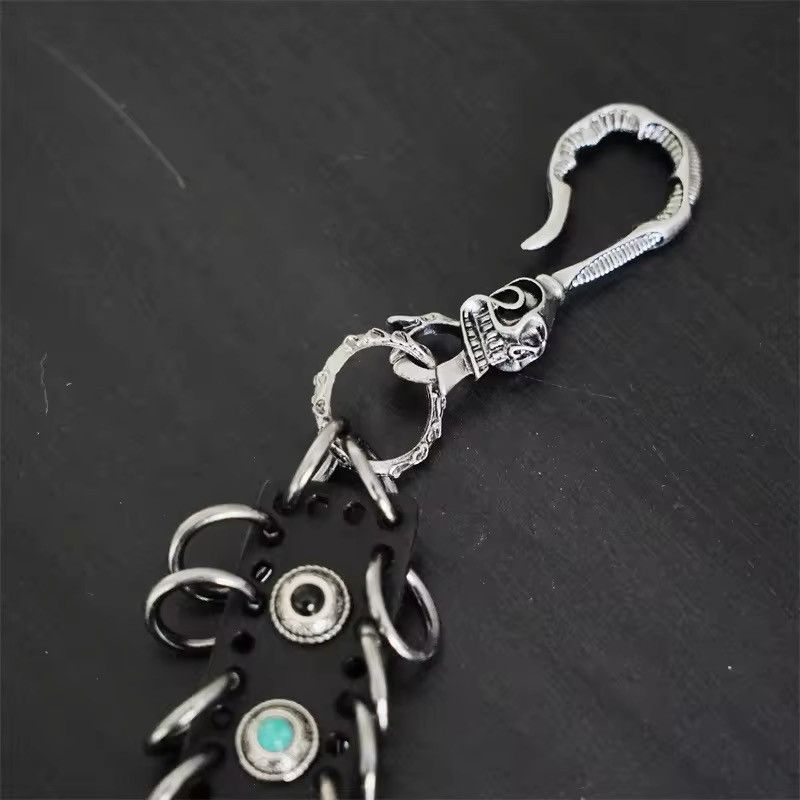Jewelry Punk genuine leather Pants Chain Size ONE SIZE - 4 Thumbnail
