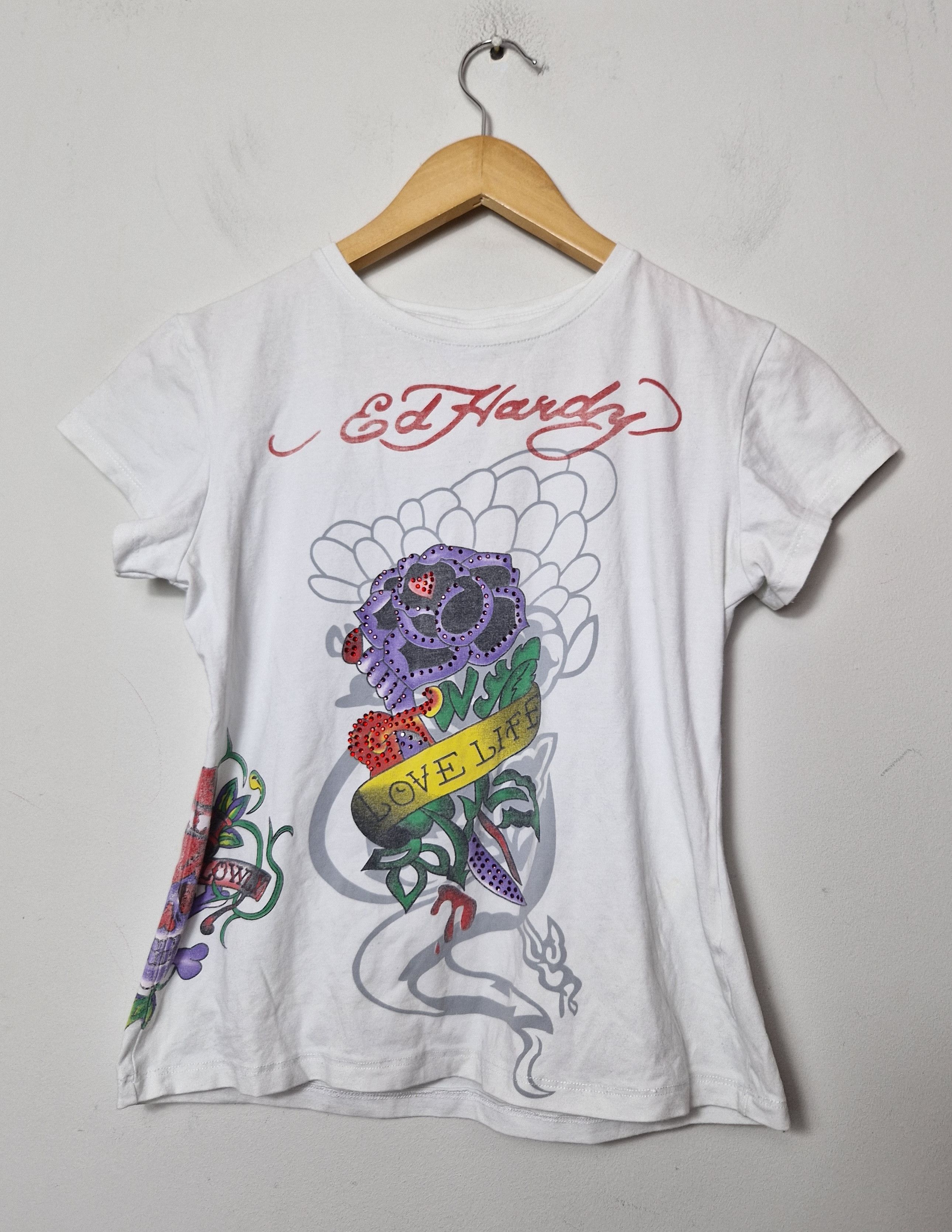 Ed Hardy × Vintage Ed Hardy vintage tee Size S / US 4 / IT 40 - 1 Thumbnail