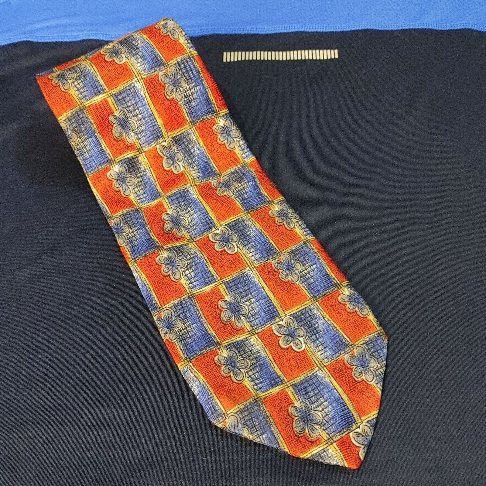 Other Robert Talbot Co Red/Blue Silk Men's Neck Tie OS Size ONE SIZE - 1 Thumbnail