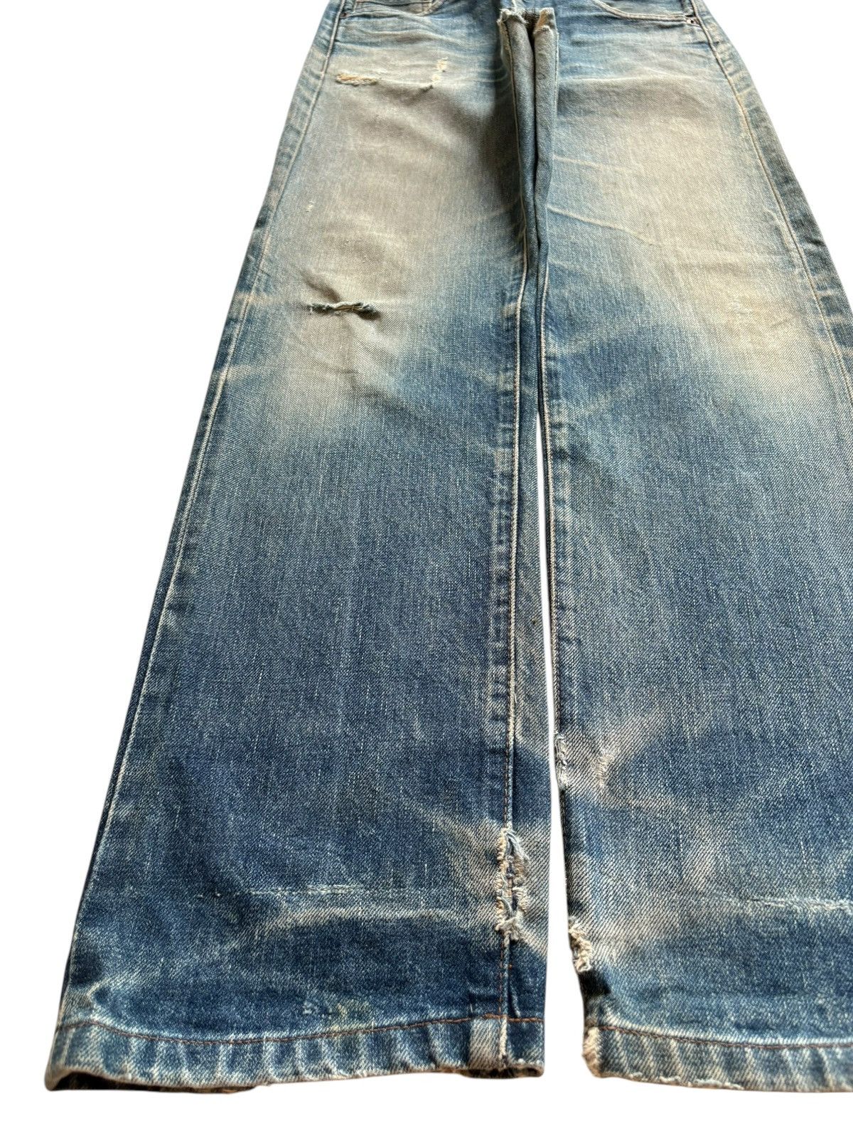 Levi's Vintage 80s Levis 502XX Big E Selvedge Mud Wash Loose Jeans Size US 30 / EU 46 - 6 Thumbnail