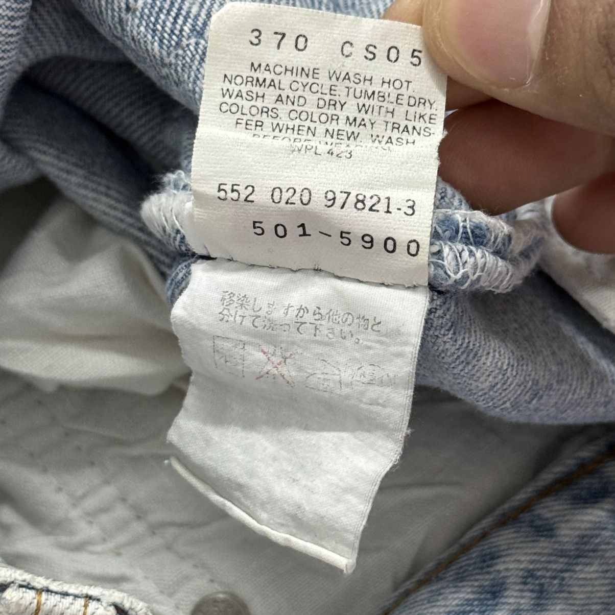Levi's Vintage 90s Levis 501 Buttonfly Distressed Marks Denim Pants Size US 27 - 16 Thumbnail