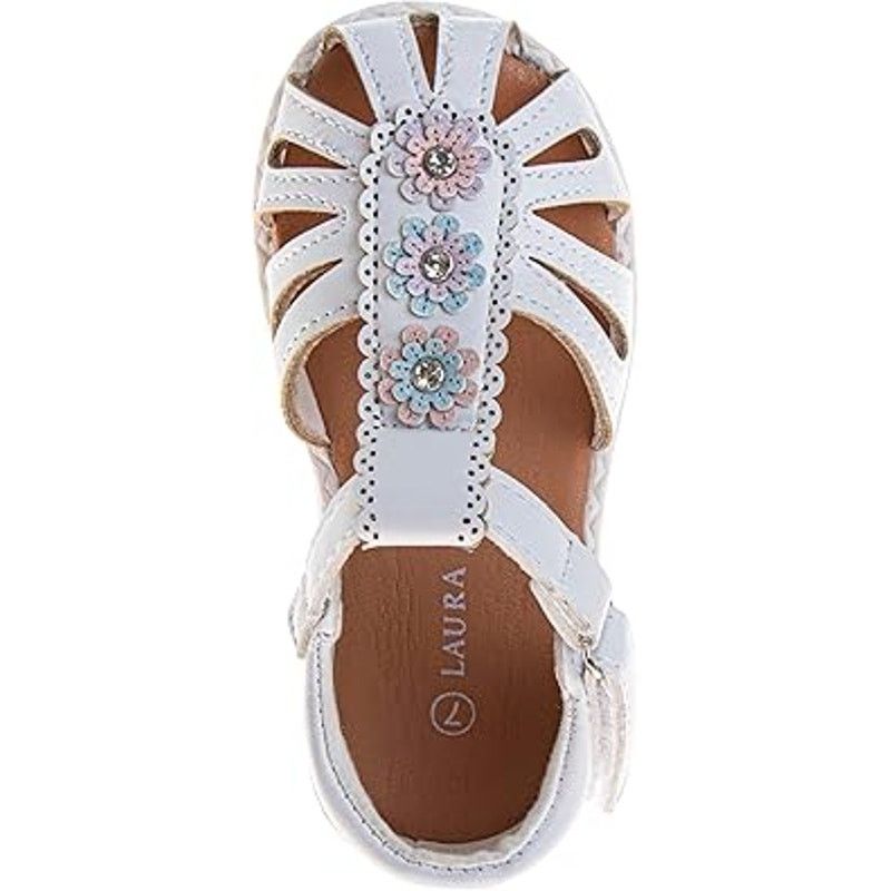 Laura Ashley Laura Ashley Toddler Girls Size 7 White Flat Sandals Size US 7 / IT 37 - 3 Thumbnail