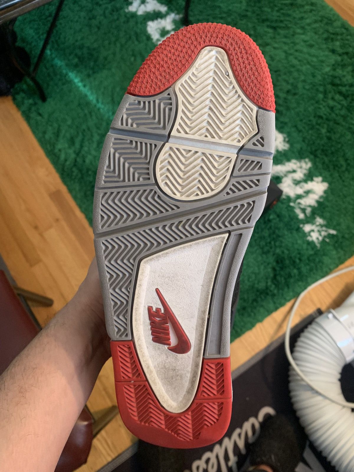 Jordan Brand × Nike Jordan 4 Bred 2019 Size US 11 / EU 44 - 6 Thumbnail