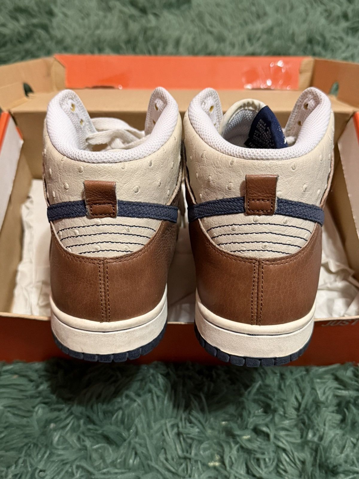 Nike nike dunk high ostrich leather 2007 Size US 7.5 / EU 40-41 - 3 Thumbnail