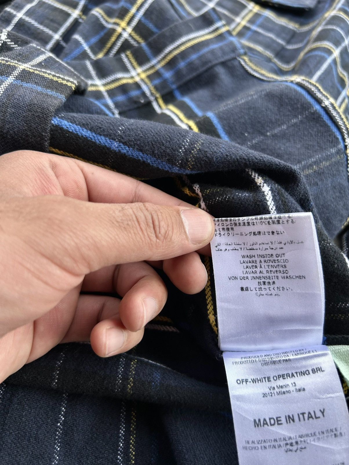 Off-White 💥GRAIL💥 CRAZY OFF-WHITE SS18 CHECK FLANNEL Size US L / EU 52-54 / 3 - 19 Thumbnail