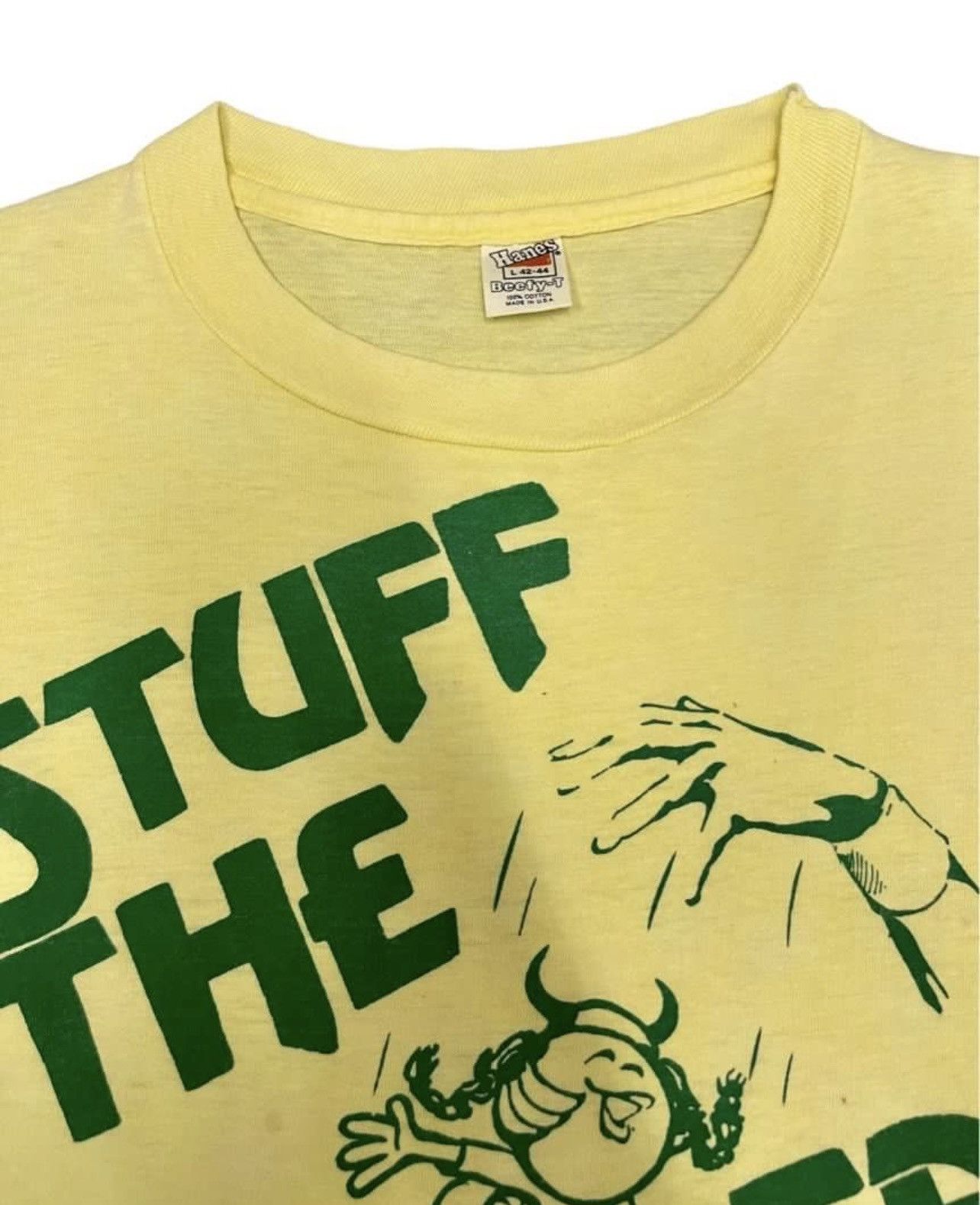 Vintage 80s Vintage Basketball Stuff The Fat Lady Tee Size US L / EU 52-54 / 3 - 4 Thumbnail
