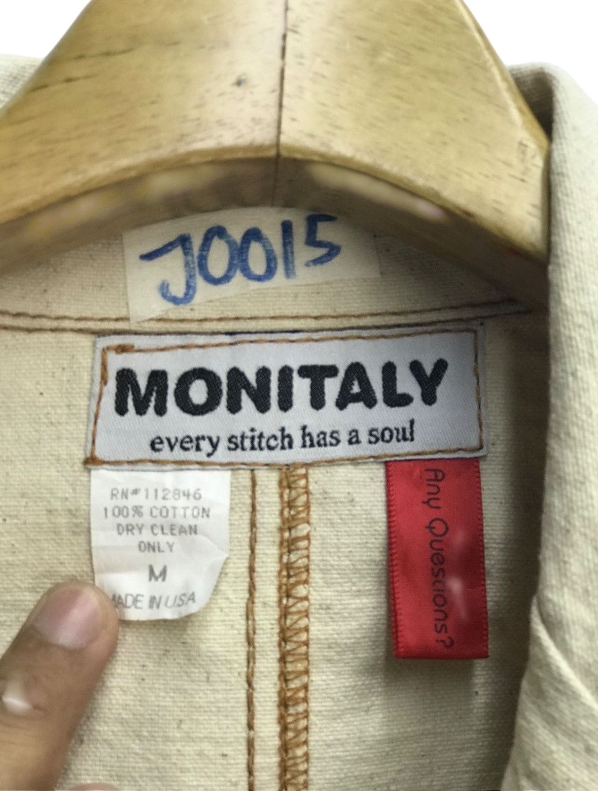 Monitaly Monitaly Patchwork Lounge Jacket Workwear Chore Canvas Size US M / EU 48-50 / 2 - 3 Thumbnail