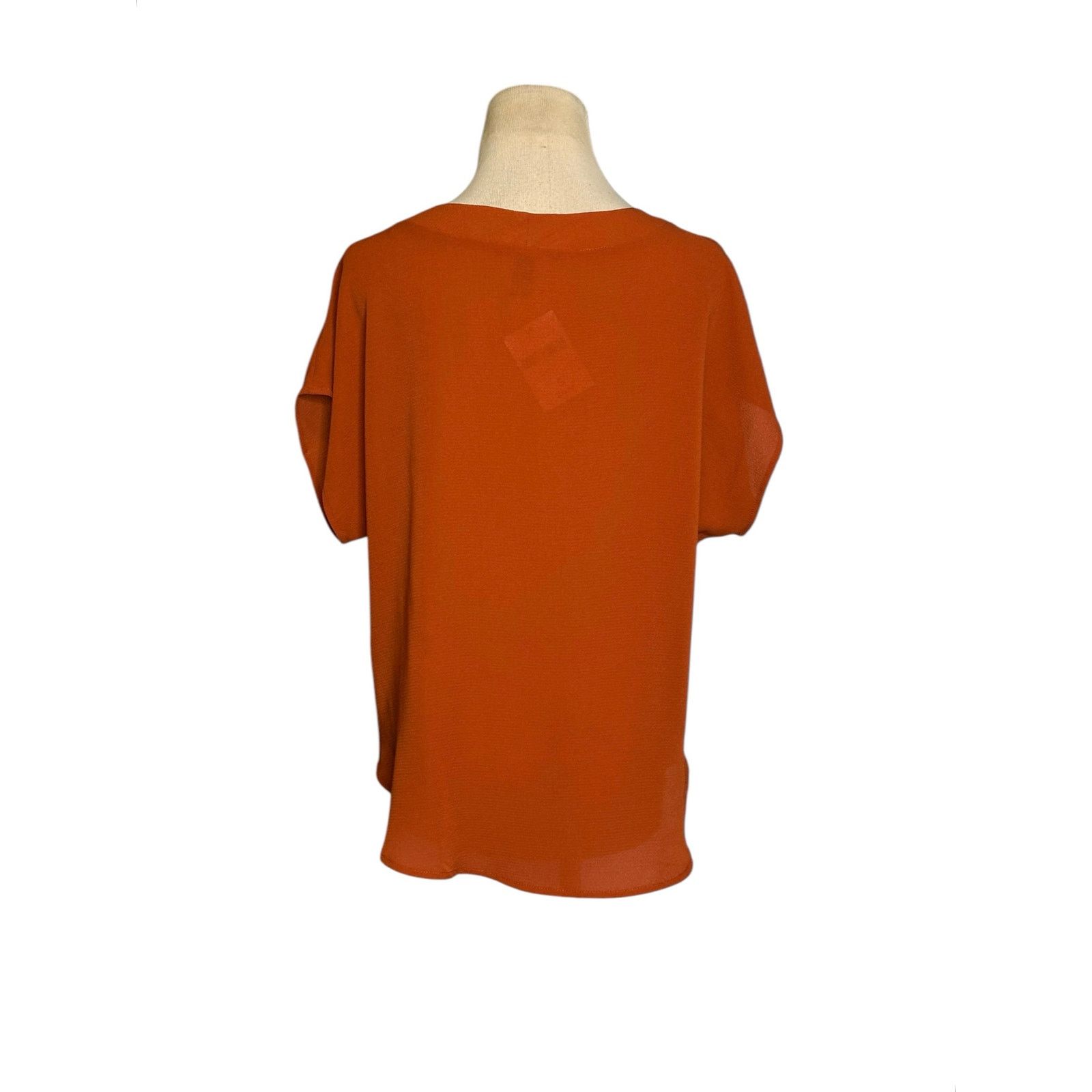 Forever 21 Forever 21 rust orange v neck short sleeves blouse size s Size S / US 4 / IT 40 - 11 Thumbnail