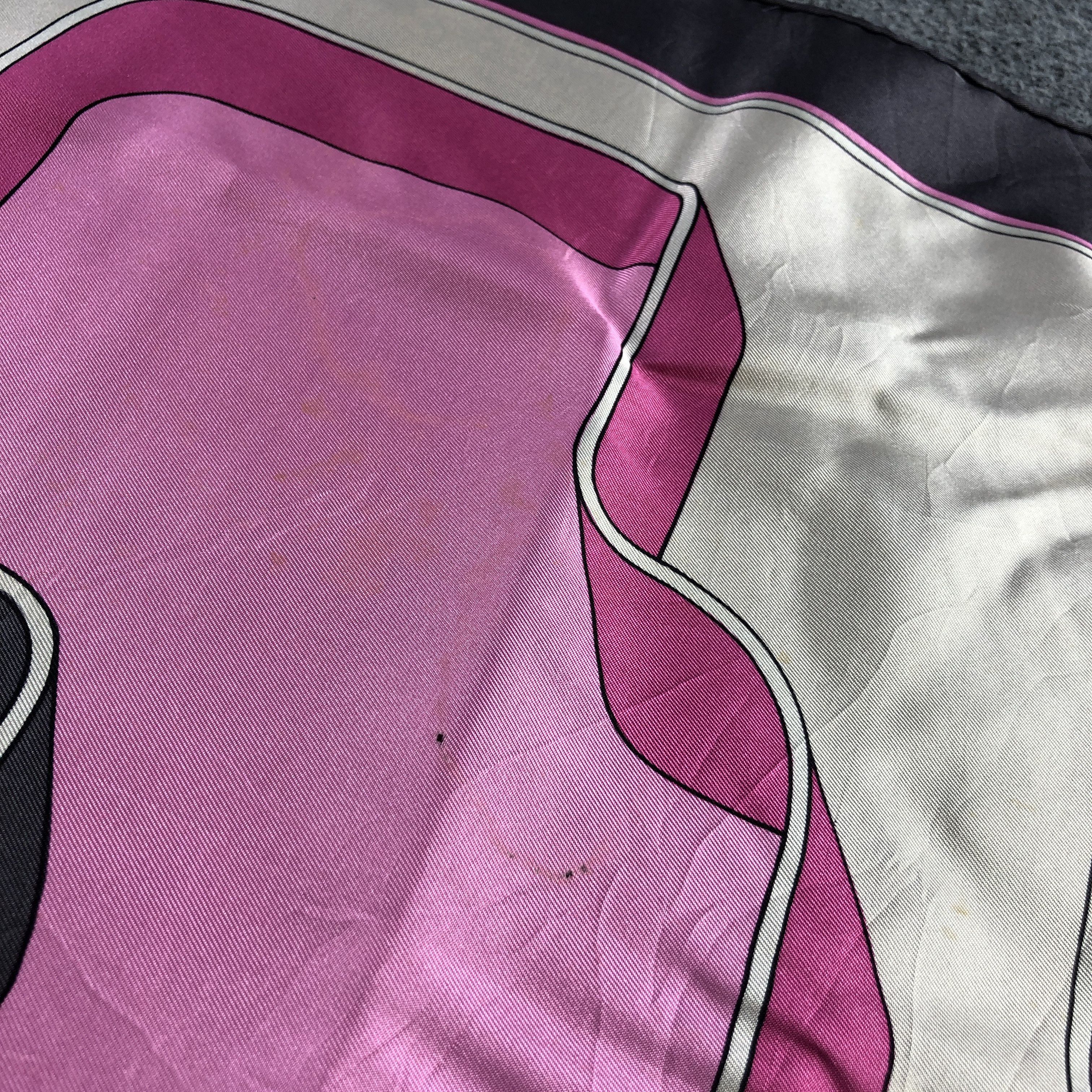 Pierre Cardin Pierre Cardin Abstract Hand Rolled Silk Scarf M1126 Size ONE SIZE - 14 Thumbnail