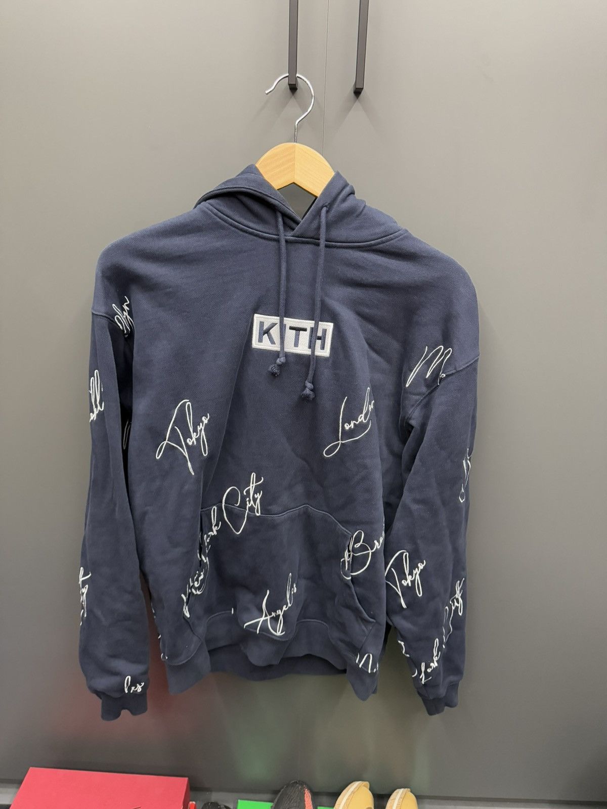 Kith × Luxury Kith Hebrew Script Hoodie  